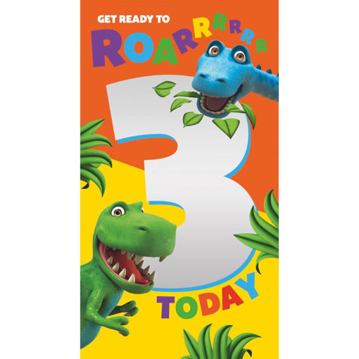 Picture of LETS ROAR 3 TODAY DINO CARD